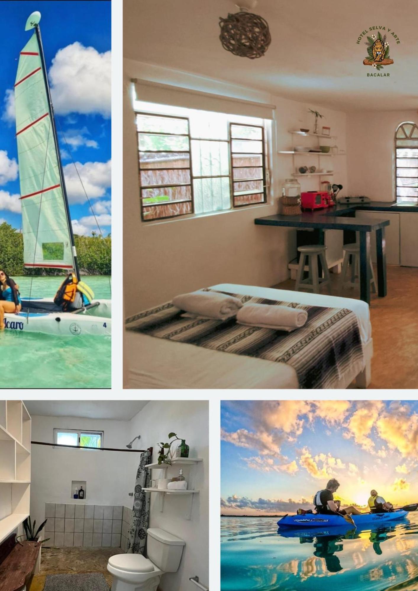 فندق Casa Arte Y Selva Bacalar - Free Bikes & Kayyaks المظهر الخارجي الصورة